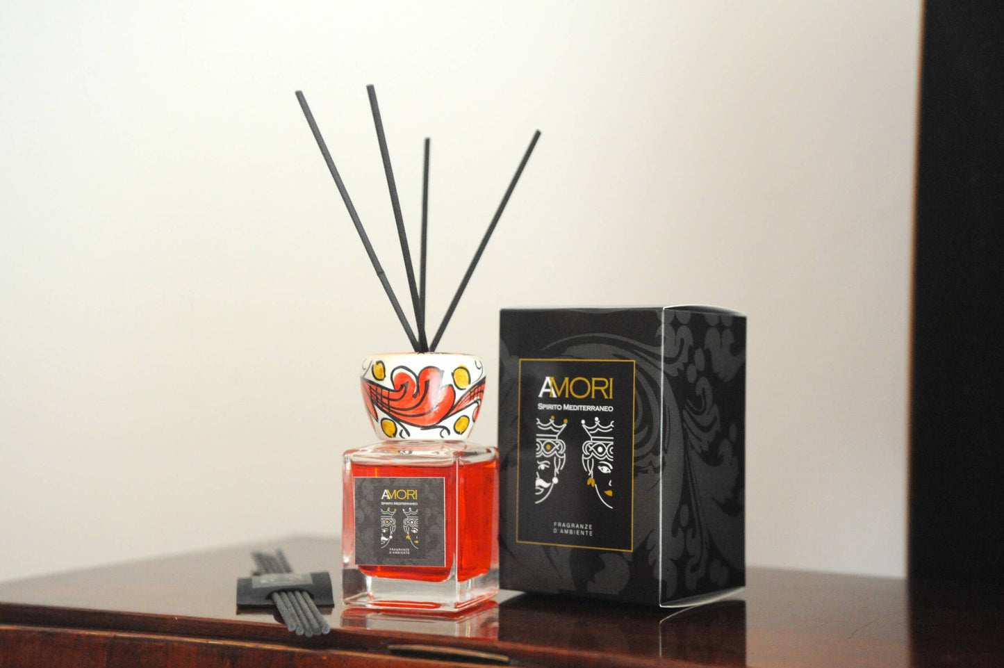 Fragranza Rosso Etna 100 ml con collare Ionico
