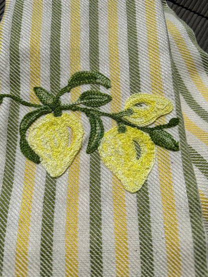 Canovaccio Pomelo - Ricamato Limone